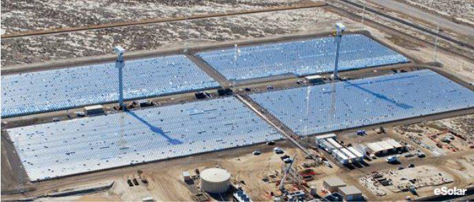 Heliostat field at Sierra Sun Tower